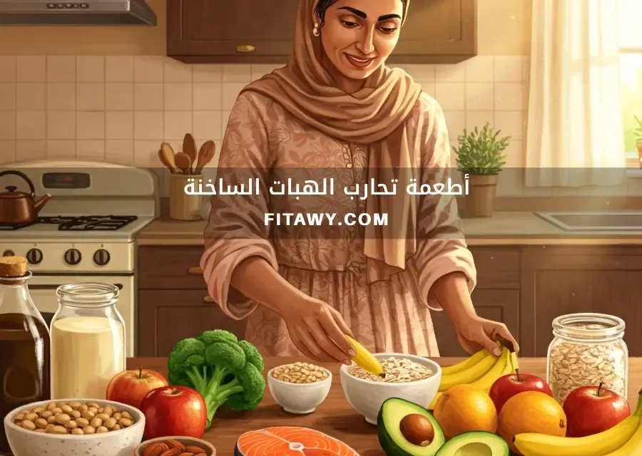 أطعمة تحارب الهبات الساخنة